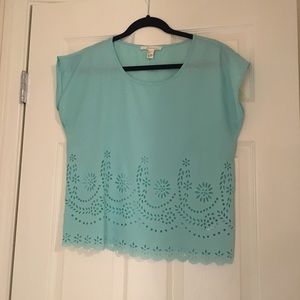 Forever 21 mint green top.